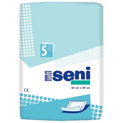 Одноразовые детские пеленки Seni Soft (60x60 см) , 5 шт., впитывающие